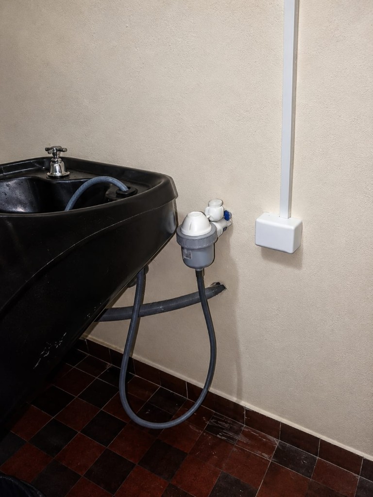 Instalação de lavatório