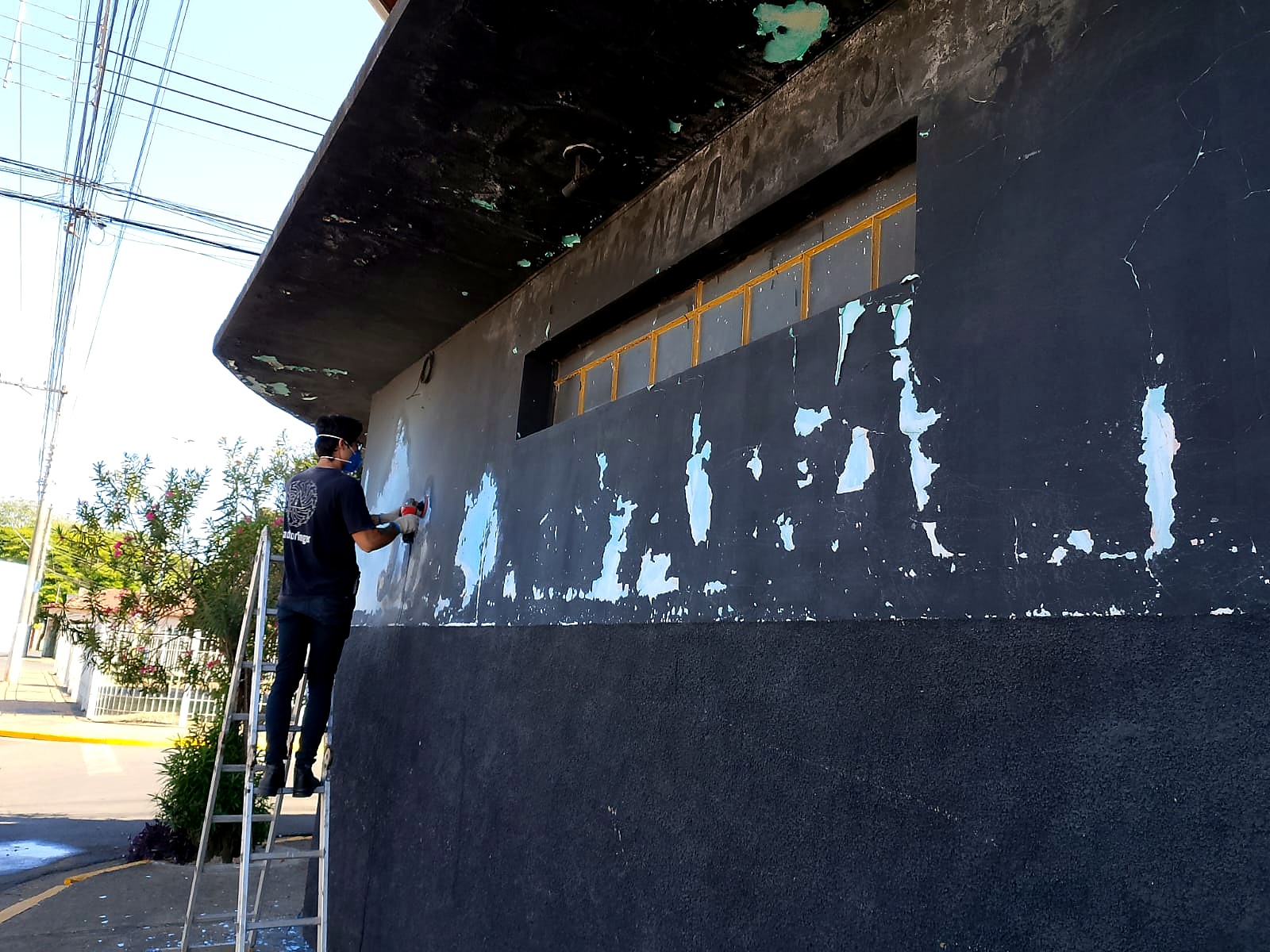 Acabamento de pintura