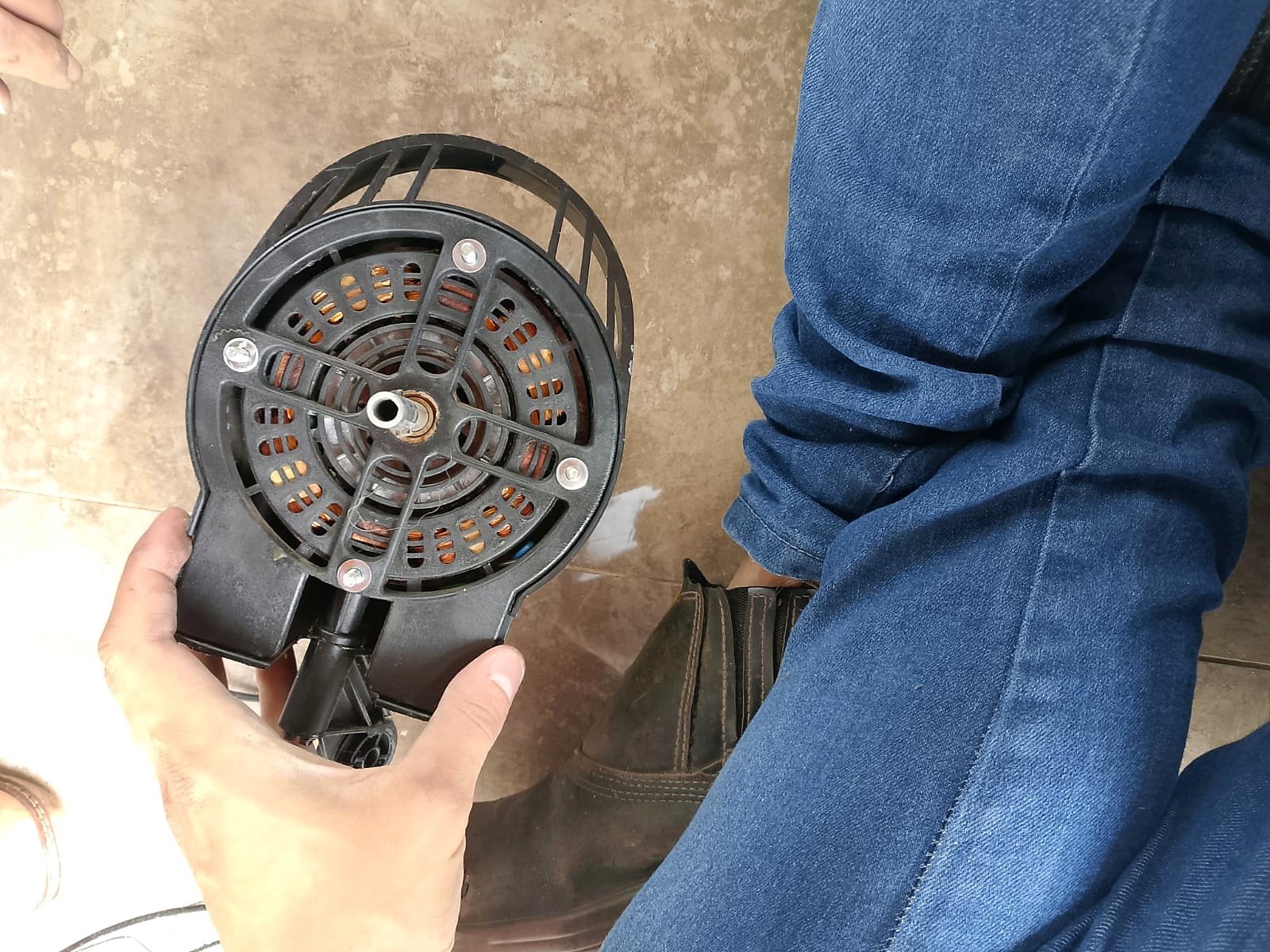 Instalação de ventilador